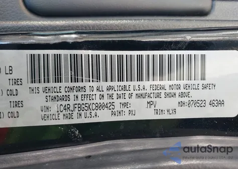 2019 Jeep Grand Cherokee Limited X 4X4 z USA, uszkodzony, nr VIN 1C4RJFBG5KC800425